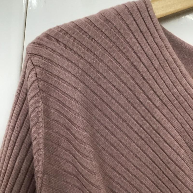 スナイデル SNIDEL ワンピース ロングスカート SWNO224106 スリットニットワンピース 長袖ロングワンピース 無地 桃 / ピンク /  レディース USED 古着 中古 10136013
