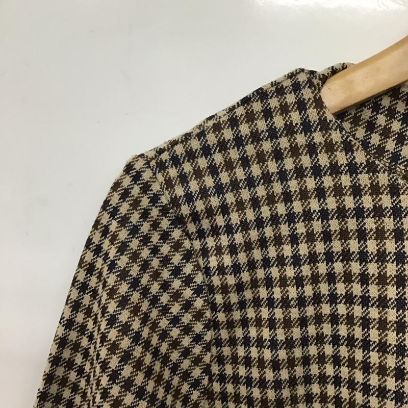 ユナイテッドアローズグリーンレーベルリラクシング UNITED ARROWS green label relaxing カットソー 半袖 半袖カットソー チェックカットソー フレア袖 チェック マルチカラー / マルチカラー /  レディース USED 古着 中古 10145459