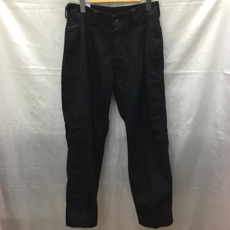 古着 USED パンツ チノパン WAIPER コットン 2タック 33 無地 黒 / ブラック /  メンズ USED 古着 中古 10115512