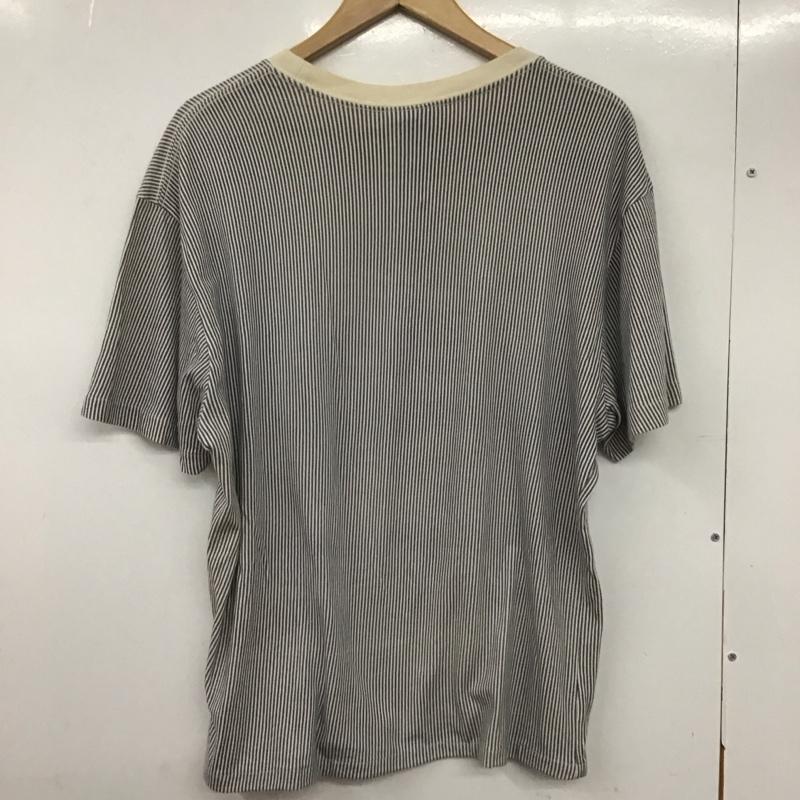 ビリオネア・ボーイズ・クラブ BILLIONAIRE BOYS CLUB Tシャツ 半袖 半袖カットソー プリントTシャツ クルーネックカットソー L ストライプ 白 / ホワイト / X 紺 / ネイビー /  メンズ USED 古着 中古 10133494