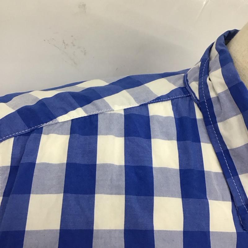 カールヘルム KARLHELMUT シャツ、ブラウス 半袖 半袖シャツ カラーシャツ 半袖カットソー チェックシャツ M チェック 白 / ホワイト / X 青 / ブルー /  メンズ USED 古着 中古 10117277