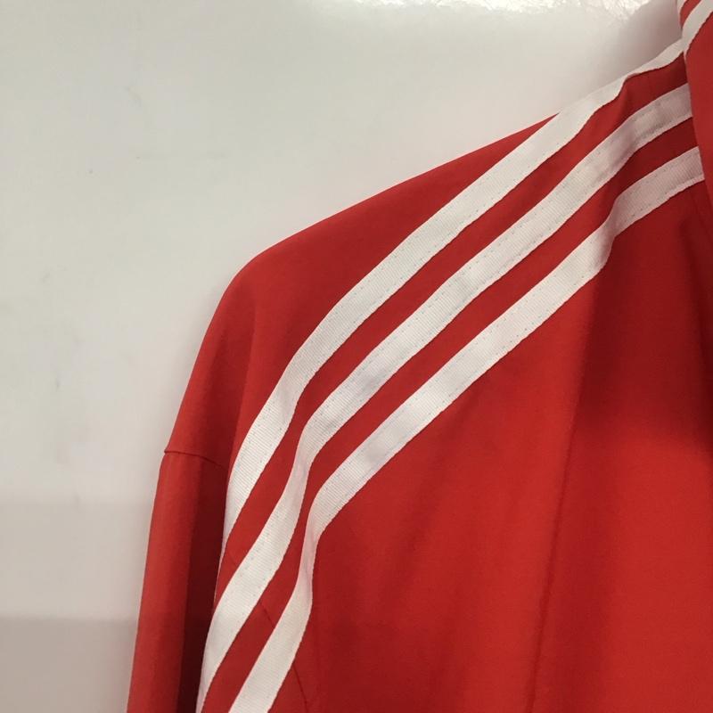 アディダス adidas ジャケット、上着 ジャンパー、ブルゾン iv9336 ジャケット ジャージ ジップアップ M ロゴ、文字 赤 / レッド /  メンズ USED 古着 中古 10143229