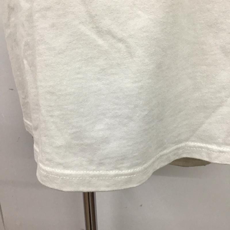 トミー ジーンズ TOMMY JEANS Tシャツ 半袖 半袖カットソー 無地Tシャツ クルーネックカットソー XL ロゴ、文字 白 / ホワイト /  メンズ USED 古着 中古 10124492