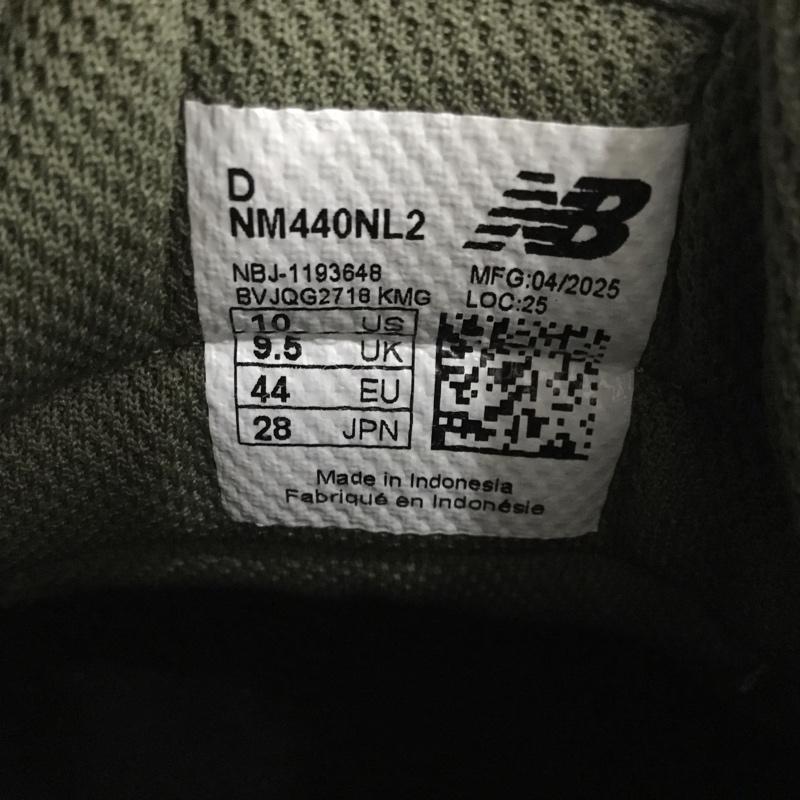 ニューバランス New Balance スニーカー スニーカー NM440NL2 Numeric 440 V2 スケートボード 28cm 箱有 28.0cm ロゴ、文字 カーキ / カーキ / X 黒 / ブラック /  メンズ USED 古着 中古 10146484
