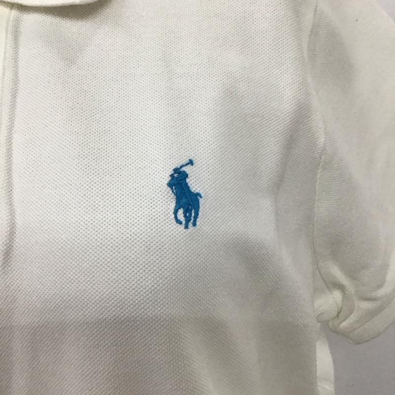 ラルフローレン RALPHLAUREN ポロシャツ 半袖 1273731SPO SKINNY POLO L ワンポイント 白 / ホワイト /  レディース USED 古着 中古 10120227