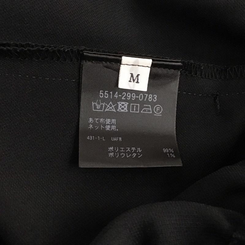 ユナイテッドアローズアンドサンズ UNITED ARROWS & SONS パンツ スラックス スラックスパンツ ワイドパンツ カジュアルパンツ M 無地 黒 / ブラック /  レディース USED 古着 中古 10147206