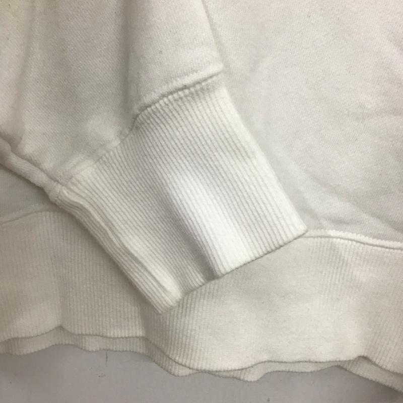 チャンピオン Campion トレーナー 長袖 M プリント 白 / ホワイト /  メンズ USED 古着 中古 10131933