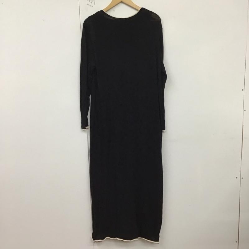 ザラ ZARA ワンピース ロングスカート L 無地 黒 / ブラック /  レディース USED 古着 中古 10128892