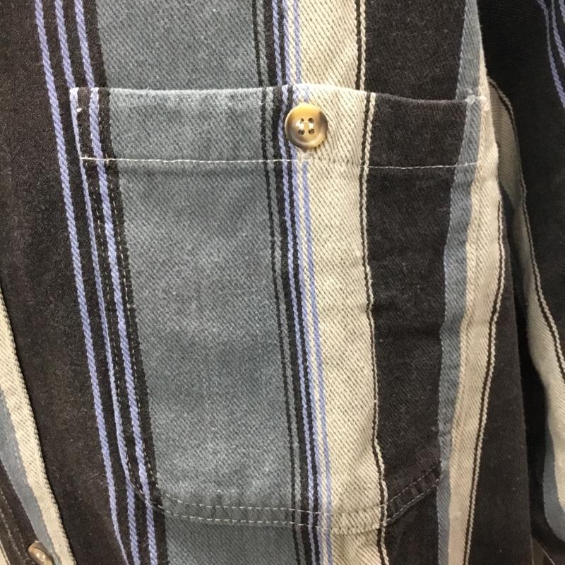 古着 USED シャツ、ブラウス 長袖 CQFORD L ストライプ マルチカラー / マルチカラー /  メンズ USED 古着 中古 10108761