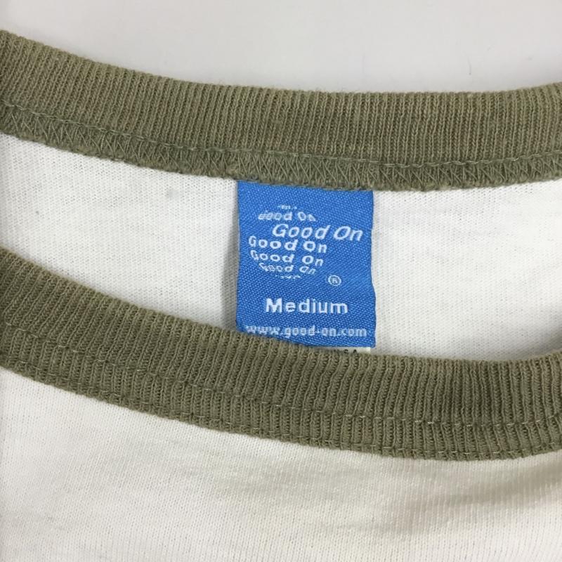 グッドオン Good On Tシャツ 半袖 半袖カットソー プリントTシャツ クルーネックカットソー 無地 M 無地 オフホワイト / オフホワイト /  メンズ USED 古着 中古 10122929