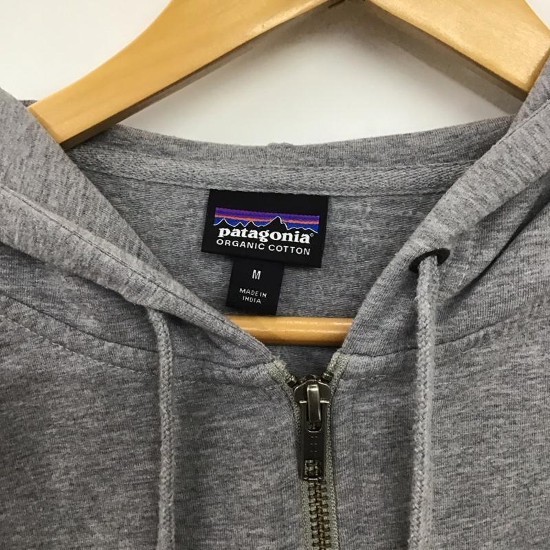 パタゴニア patagonia パーカー 長袖 ジップアップパーカー 長袖パーカー スウェットパーカー M ロゴ、文字 灰 / グレー /  メンズ USED 古着 中古 10150097