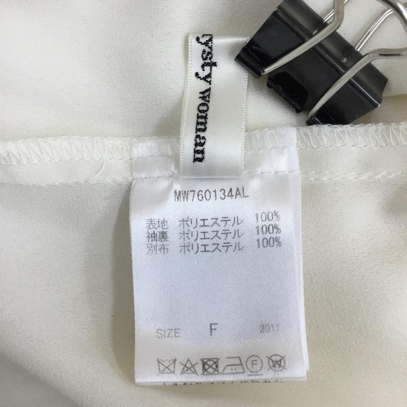 ミスティウーマン mysty woman シャツ、ブラウス 長袖 MW760134AL FREE 無地 アイボリー / アイボリー /  レディース USED 古着 中古 10141328