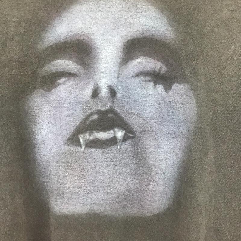 古着 USED Tシャツ 半袖 半袖カットソー プリントTシャツ クルーネックカットソー 古着 M プリント ダークグレー / ダークグレー /  メンズ USED 古着 中古 10148931