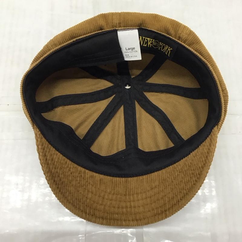 ニューヨークハット NEW YORK HAT 帽子 キャップ コーデュロイ キャスケット 無地 茶 / ブラウン /  メンズ USED 古着 中古 10121635