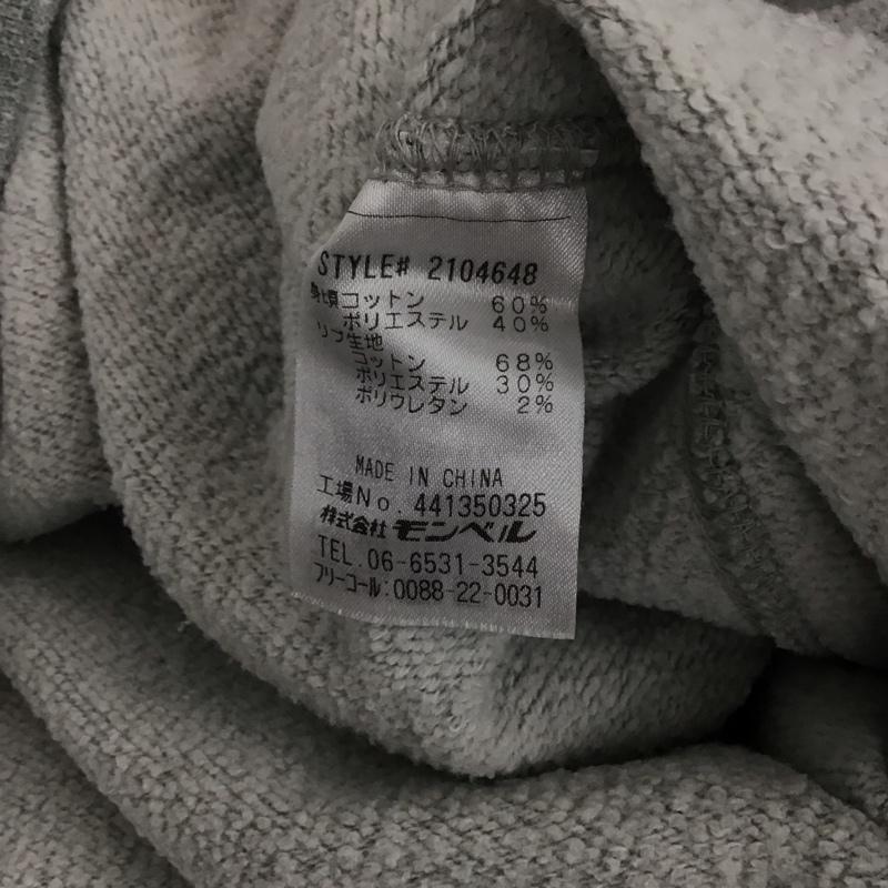 モンベル mont-bell パーカー 長袖 2104648 コットンパーカ プルオーバーパーカー XL ロゴ、文字 灰 / グレー /  メンズ USED 古着 中古 10145877