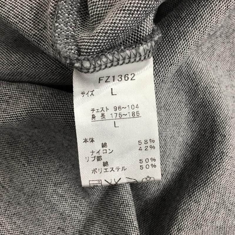 フレッドペリー FRED PERRY ポロシャツ 半袖 半袖ポロシャツ カラーシャツ 半袖カットソー L ロゴ、文字 灰 / グレー /  メンズ USED 古着 中古 10141667