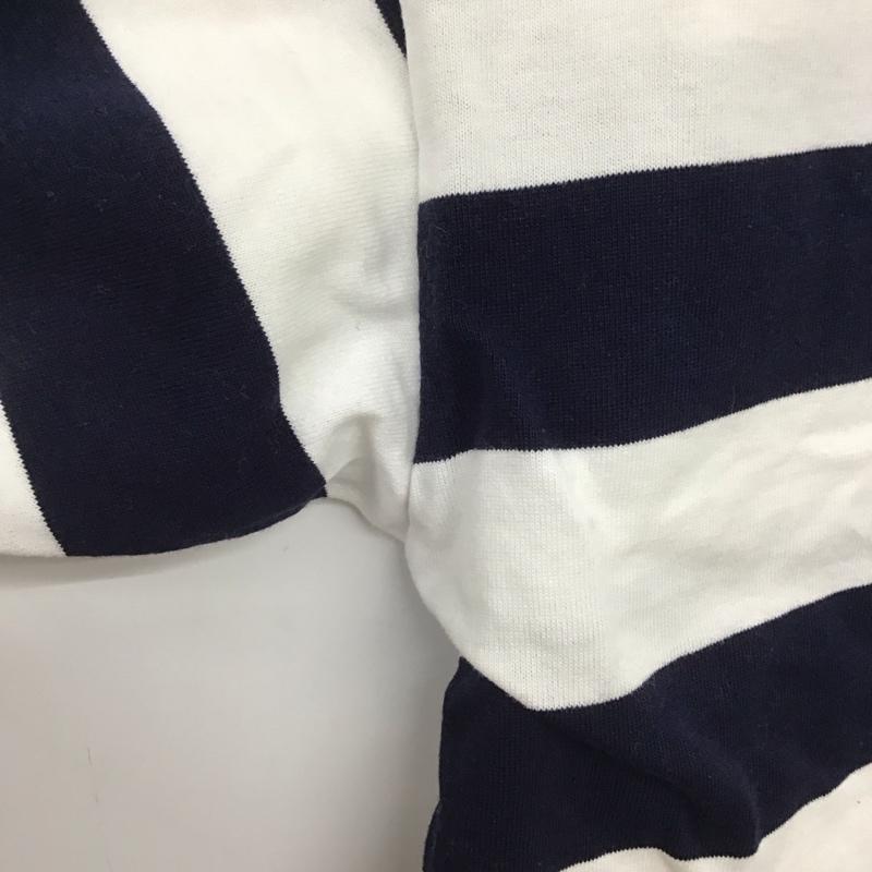 マッキントッシュフィロソフィー MACKINTOSH PHILOSOPH Tシャツ 長袖 38 ボーダー柄 白 / ホワイト / X 紺 / ネイビー /  レディース USED 古着 中古 10147159