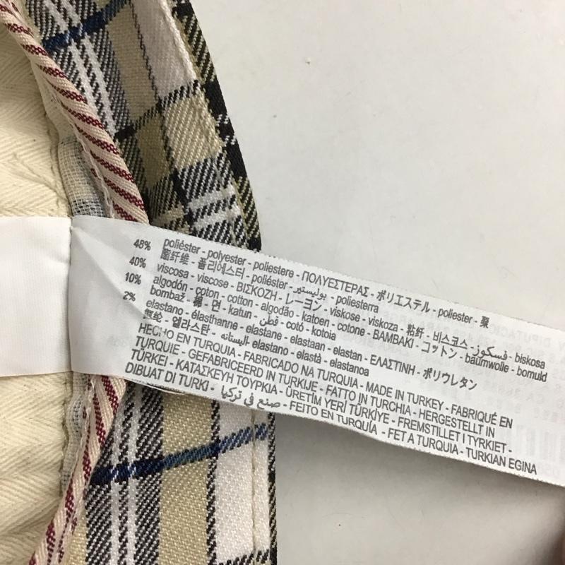 ザラ ZARA パンツ スラックス 5899 402 251 チェック 白 / ホワイト / X ベージュ / ベージュ / X 黒 / ブラック /  メンズ USED 古着 中古 10113674