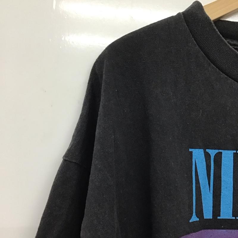 古着 USED Tシャツ 半袖 半袖カットソー プリントTシャツ クルーネックカットソー 古着 バンドTシャツ プリント 黒 / ブラック /  メンズ USED 古着 中古 10139672