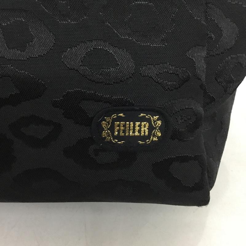 フェイラー feiler トートバッグ トートバッグ ヒョウ柄 レオパード ロゴ、文字 黒 / ブラック /  レディース USED 古着 中古 10135525
