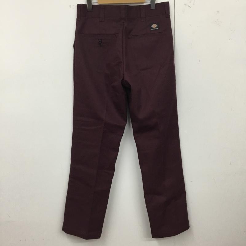 ディッキーズ Dickies パンツ ワークパンツ、ペインターパンツ ワークパンツ ワイドパンツ カジュアルパンツ skateboading 32インチ 無地 えんじ / ワインレッド /  メンズ USED 古着 中古 10122263