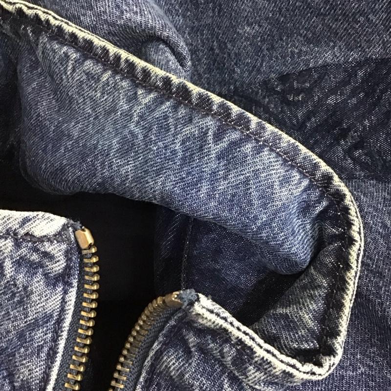 リーバイス Levi s ジャケット、上着 ジャンパー、ブルゾン ジップアップジャケット ジャンパー ジャケット デニムジャケット アウター M ロゴ、文字 インディゴ / インディゴ /  メンズ USED 古着 中古 10114692