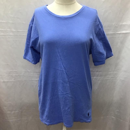 ポロラルフローレン POLO RALPH LAUREN Tシャツ 半袖 半袖カットソー プリントTシャツ クルーネックカットソー XL 無地 青 / ブルー /  レディース USED 古着 中古 10116936