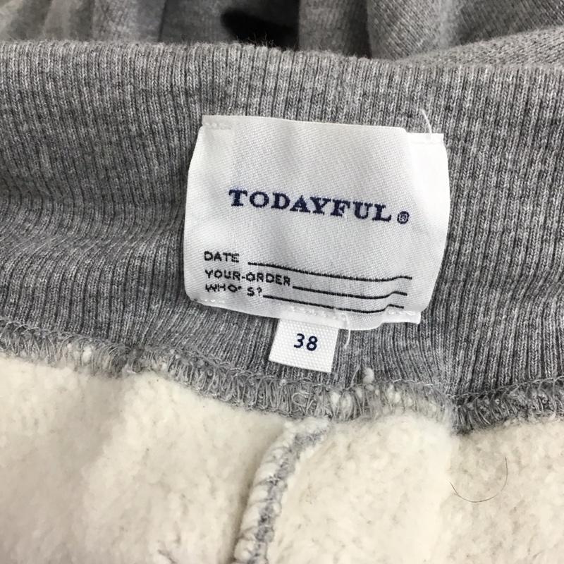 トゥデイフル TODAYFUL パンツ ワークパンツ、ペインターパンツ スウェットパンツ ジャージ カジュアルパンツ ワイドパンツ 38 無地 灰 / グレー /  レディース USED 古着 中古 10118615
