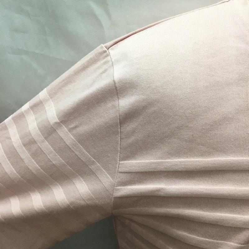 バーバリーブラックレーベル BURBERRY BLACK LABEL カットソー 長袖 長袖カットソー クルーネックカットソー ロングスリーブカットソー ボーダーTシャツ 2 ボーダー柄 桃 / ピンク /  メンズ USED 古着 中古 10118649