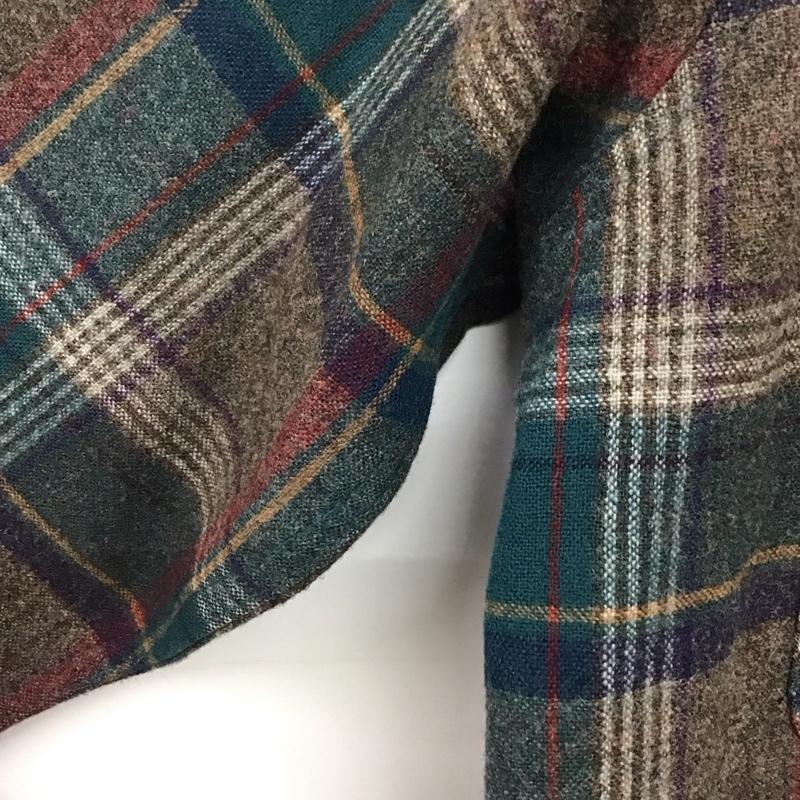 ペンドルトン PENDLETON シャツ、ブラウス 長袖 70s 70年代 ウール 開襟シャツ オープンカラーシャツ XL チェック マルチカラー / マルチカラー /  メンズ USED 古着 中古 10144067
