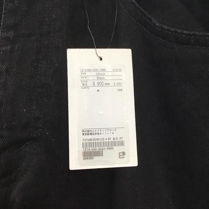 ビューティアンドユースユナイテッドアローズ BEAUTY&YOUTH UNITED ARROWS パンツ デニム、ジーンズ デニムパンツ スリムパンツ ストレートパンツ カジュアルパンツ 34 無地 黒 / ブラック /  メンズ USED 古着 中古 10113669