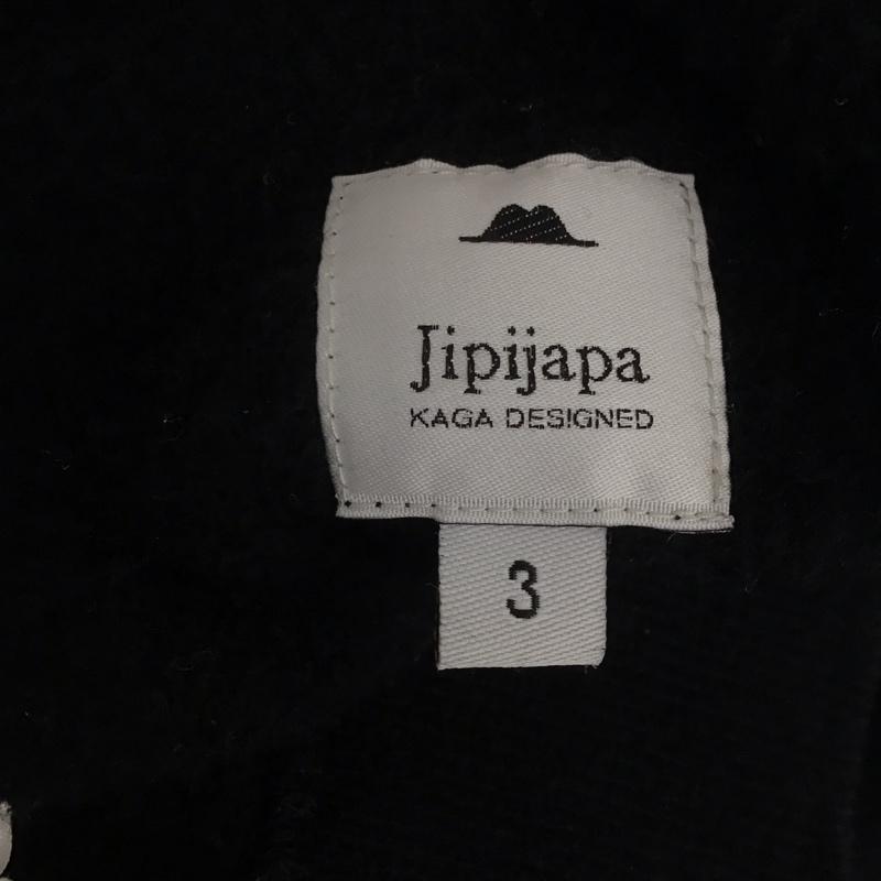 ヒピハパ Jipijapa パーカー 長袖 長袖パーカー ジップアップパーカー スウェット 3 無地 黒 / ブラック /  メンズ USED 古着 中古 10145361