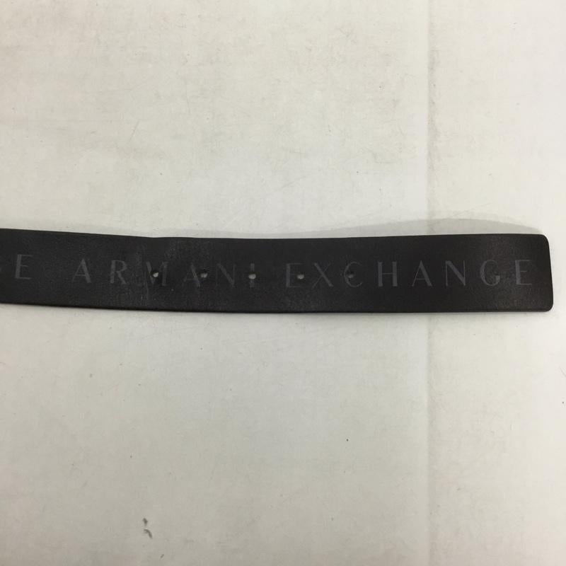 アルマーニエクスチェンジ ARMANI EXCHANGE ベルト・バックル ベルト レザー 28 ロゴ、文字 黒 / ブラック /  メンズ USED 古着 中古 10138017