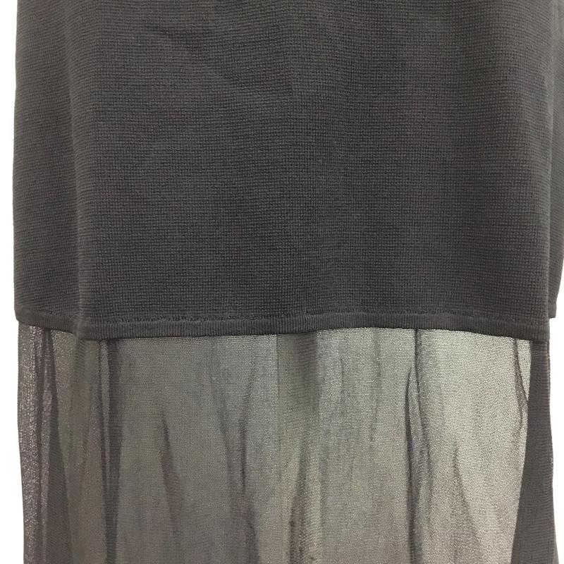 ザラ ZARA ワンピース ロングスカート ロングワンピース ノースリーブワンピース フレアスカート M 無地 黒 / ブラック /  レディース USED 古着 中古 10115804