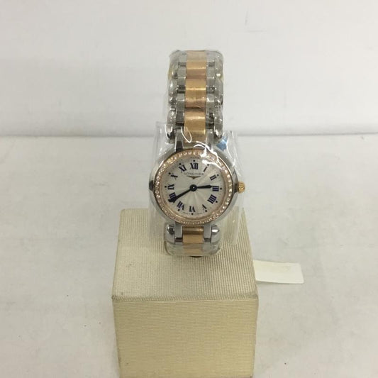 ロンジン LONGINES 腕時計 アナログ（クォーツ式） L8.109.5 PrimaLuna ロゴ、文字 銀 / シルバー / X 金 / ゴールド /  レディース USED 古着 中古 10134989