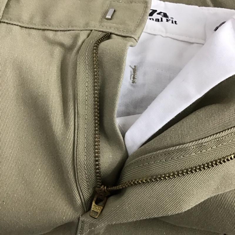 ディッキーズ Dickies パンツ ワークパンツ、ペインターパンツ ワークパンツ ワイドパンツ カジュアルパンツ チノパン 28インチ 無地 ベージュ / ベージュ /  メンズ USED 古着 中古 10139030