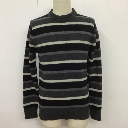 パタゴニア patagonia ニット、セーター 長袖 長袖ニットカットソー クルーネックカットソー セーター ボーダーニットカットソー XS ボーダー柄 灰 / グレー / X 黒 / ブラック /  メンズ USED 古着 中古 10107801