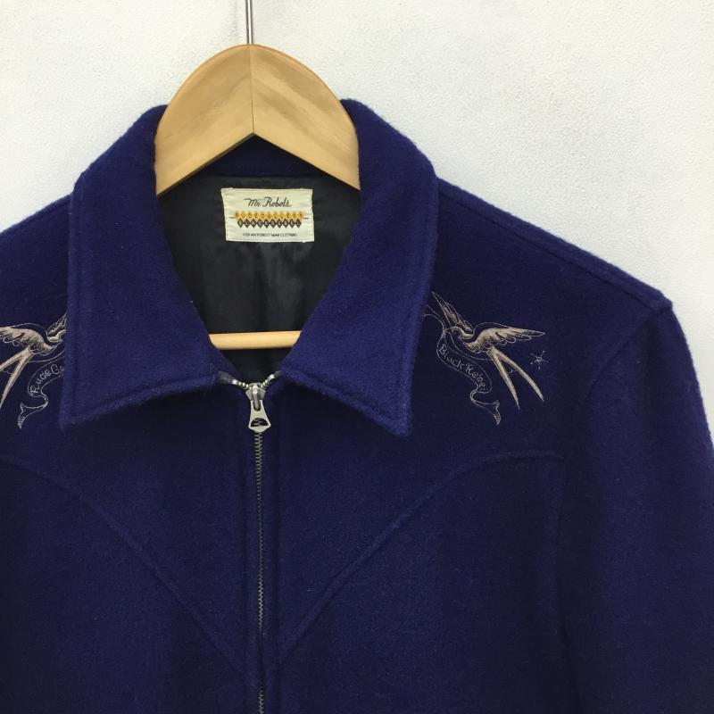 ルードギャラリー RUDE GALLERY ジャケット、上着 ジャンパー、ブルゾン ウールジャケット M 刺繍 紺 / ネイビー /  メンズ USED 古着 中古 10139148
