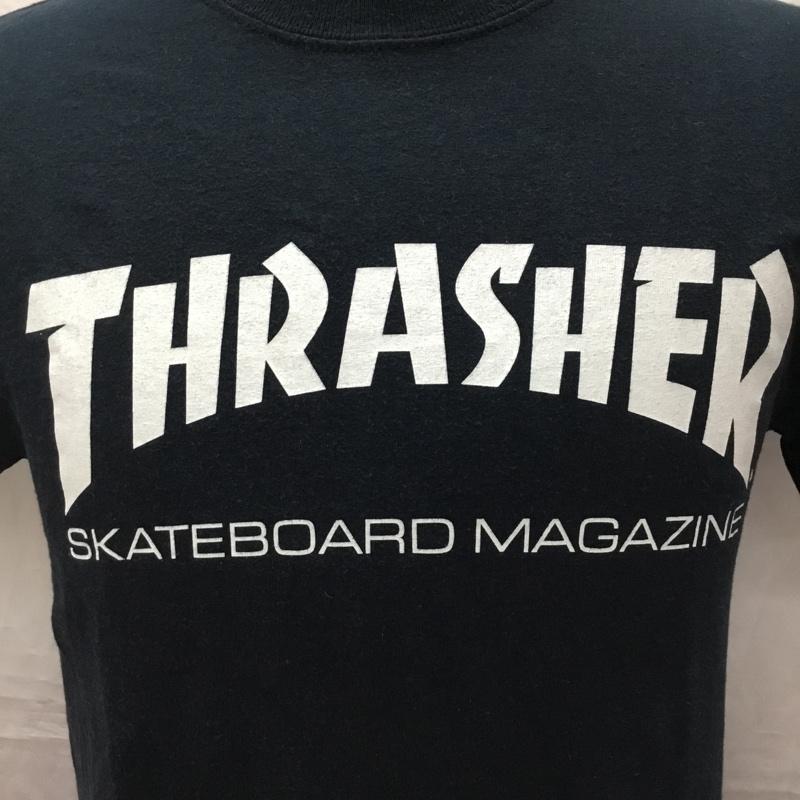 スラッシャー THRASHER Tシャツ 半袖 S ロゴ、文字 紺 / ネイビー /  メンズ USED 古着 中古 10112734