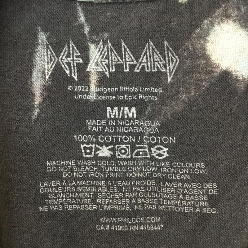 ＵＳフルギ US古着 Tシャツ 半袖 DEFLEPPARD タイダイ柄 バンT M ロゴ、文字 黒 / ブラック / X マルチカラー / マルチカラー /  メンズ USED 古着 中古 10148471
