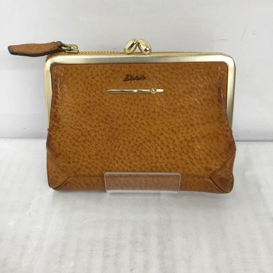 ダコタ Dakota 財布 二つ折り がま口 レザー ロゴ、文字 茶 / ブラウン /  レディース USED 古着 中古 10124158
