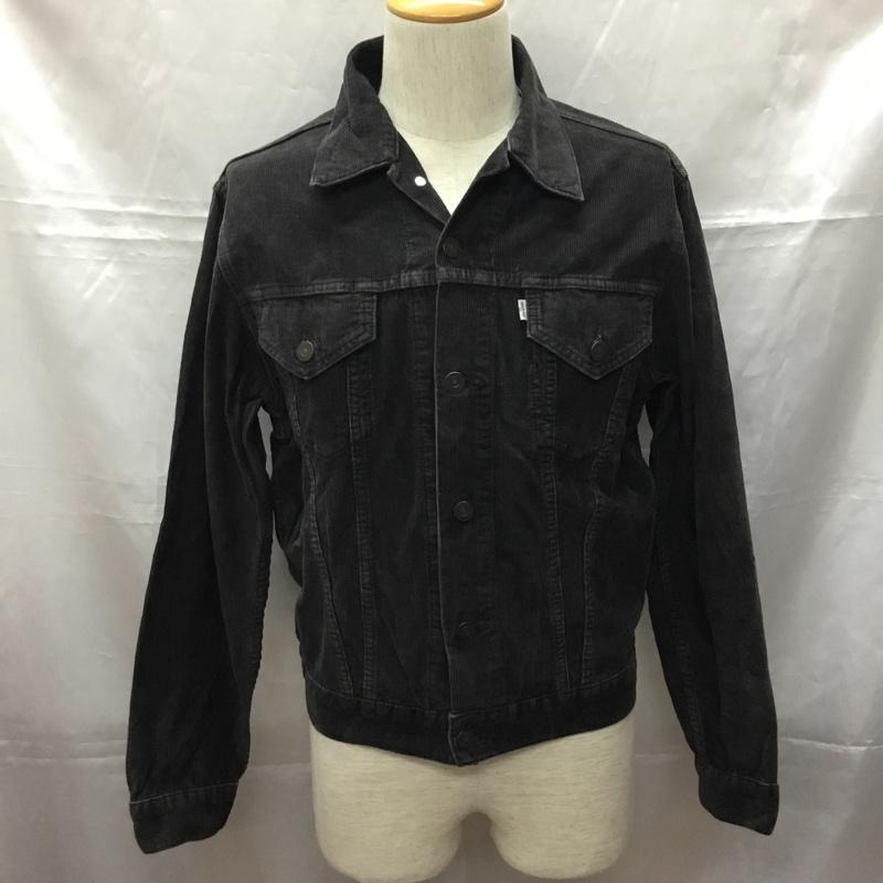リーバイス Levi s ジャケット、上着 ジャケット、ブレザー コーデュロイジャケット 40 無地 黒 / ブラック /  メンズ USED 古着 中古 10108885