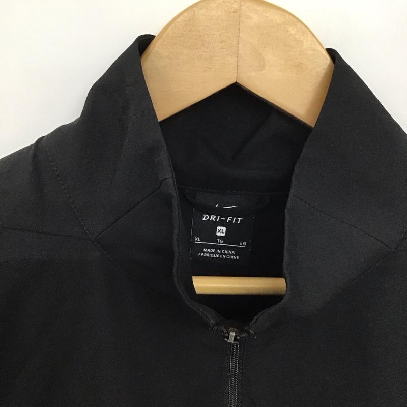 ナイキ NIKE ジャケット、上着 ジャンパー、ブルゾン 928011-013 スポーツウェアー ジップアップジャケット XL ロゴ、文字 黒 / ブラック /  メンズ USED 古着 中古 10143115