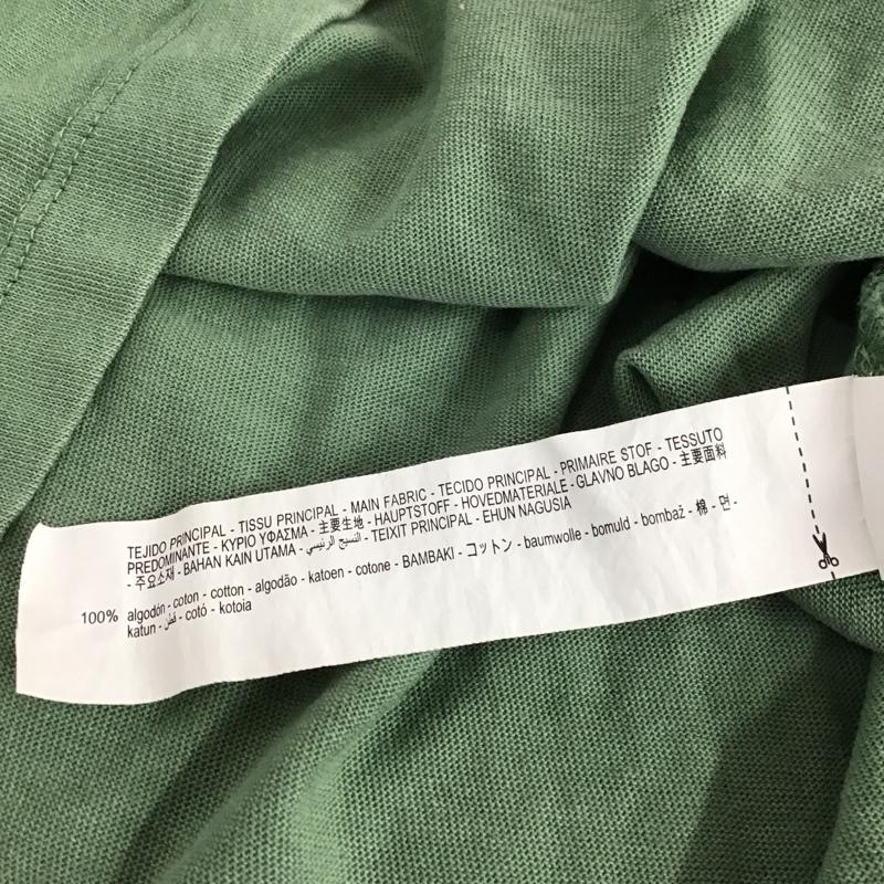 ザラ ZARA Tシャツ 半袖 半袖カットソー プリントTシャツ クルーネックカットソー L ロゴ、文字 緑 / グリーン /  レディース USED 古着 中古 10135439