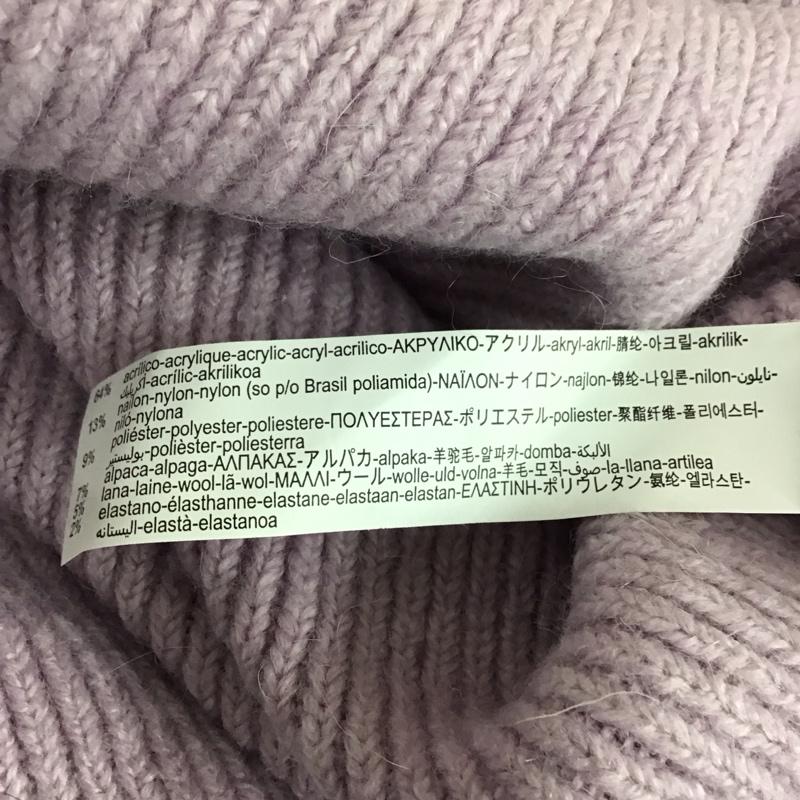 ザラ ZARA ニット、セーター 長袖 5755 340 602 クルーネック L 無地 紫 / パープル /  レディース USED 古着 中古 10119613