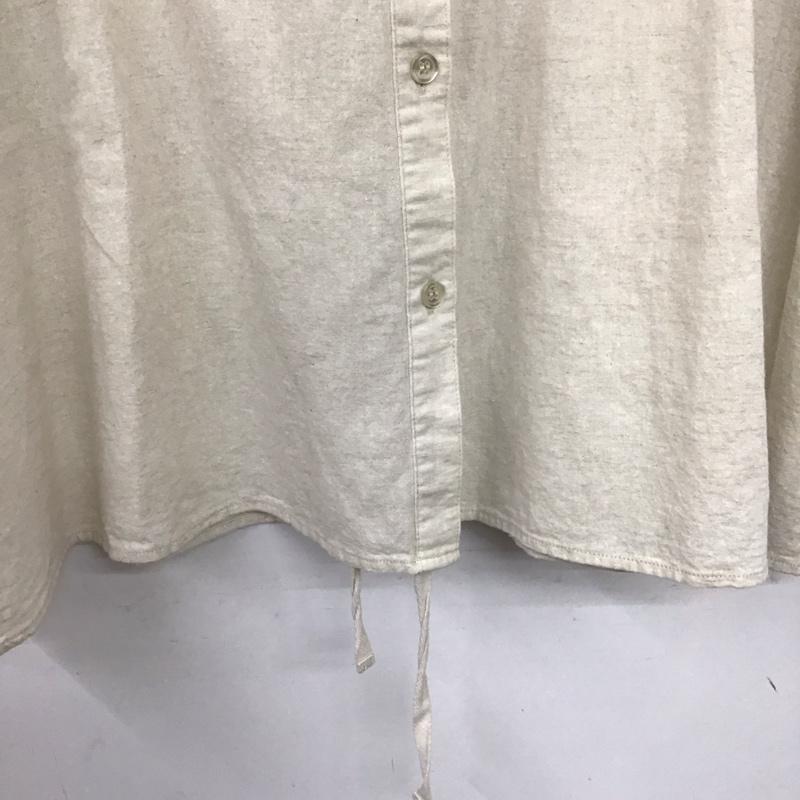 カスタネ Kastane シャツ、ブラウス 半袖 半袖シャツ 無地シャツ ノーカラーシャツ FREE 無地 アイボリー / アイボリー /  レディース USED 古着 中古 10143821