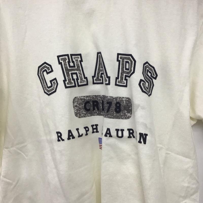 チャップス CHAPS Tシャツ 半袖 半袖カットソー プリントTシャツ クルーネックカットソー M ロゴ、文字 アイボリー / アイボリー /  メンズ USED 古着 中古 10149941
