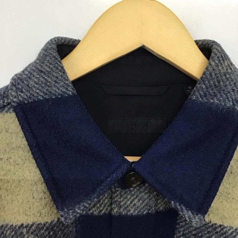 ユニクロ UNIQLO ジャケット、上着 ジャケット、ブレザー 311-428994 オーバーシャツジャケット アウター XL チェック マルチカラー / マルチカラー /  メンズ USED 古着 中古 10141010