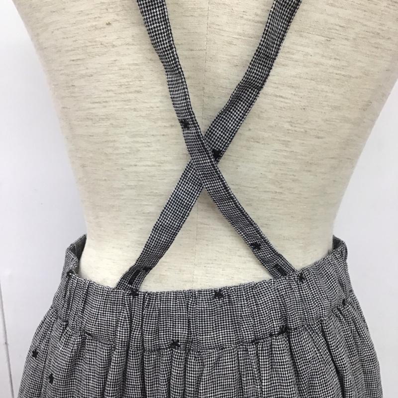 サマンサモスモス Samansa Mos2 スカート ロングスカート 2500169 kazumi コラボ サス付き刺繍スカート FREE 刺繍 黒 / ブラック / X 白 / ホワイト /  レディース USED 古着 中古 10144440