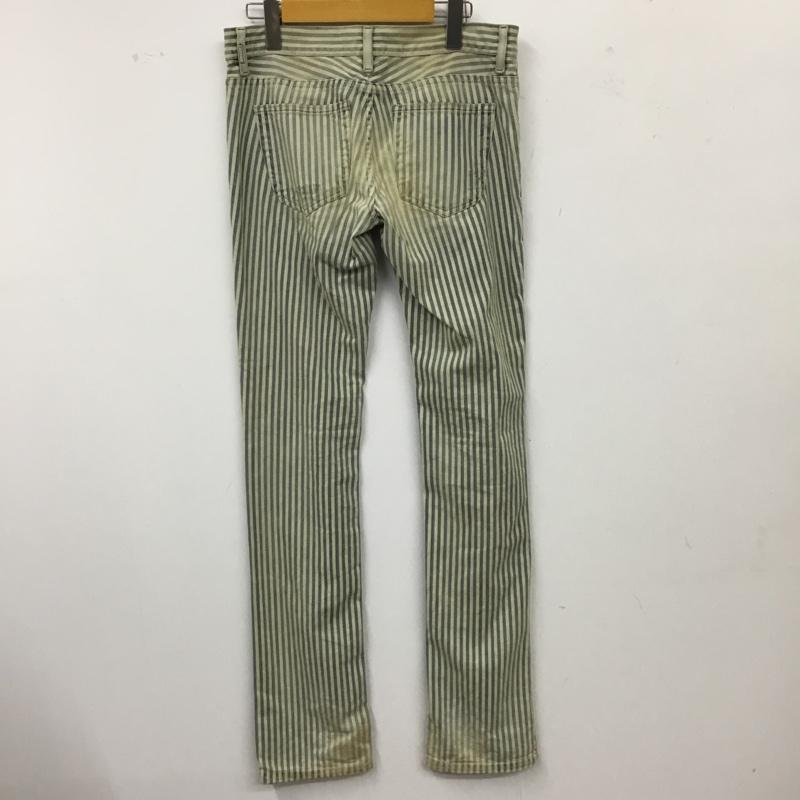 ディーゼル DIESEL パンツ デニム、ジーンズ スリムパンツ カジュアルパンツ ストライプパンツ デニムジーンズ 26インチ ストライプ 白 / ホワイト / X 水色 / ライトブルー /  メンズ USED 古着 中古 10117530